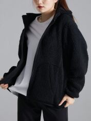 Акція на Куртка демісезонна жіноча SHEIN GD-00157922 L Чорна від Rozetka
