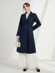 Акція на Пальто жіноче SHEIN GD-00163355 S Сине від Rozetka