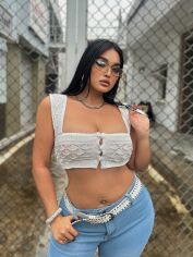 Акція на Топ жіночий SHEIN GD-00160819 XL Білий від Rozetka