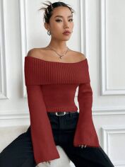 Акція на Джемпер жіночий SHEIN GD-00162600 S Червоний від Rozetka