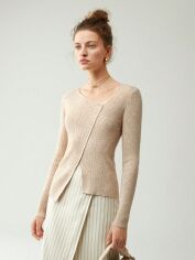 Акція на Джемпер жіночий SHEIN GD-00161420 XL Кремовий від Rozetka