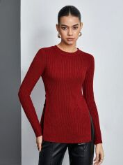 Акція на Джемпер жіночий SHEIN GD-00156667 L Червоний від Rozetka