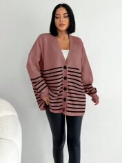 Акція на Кардиган жіночий SHEIN GD-00156503 One Size Світло-рожевий від Rozetka