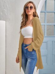 Акція на Кардиган жіночий SHEIN GD-00167136 S Коричневий від Rozetka