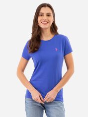 Акція на Футболка бавовняна U.S. Polo Assn 214920-0600A(Dazzling Blue) XS Синя від Rozetka