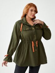 Акція на Сорочка жіноча SHEIN GD-00157162 3XL Зелена від Rozetka