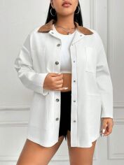 Акція на Сорочка жіноча SHEIN GD-00157161 XL Біла від Rozetka