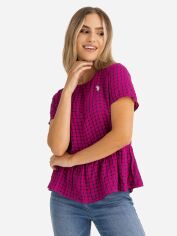 Акція на Блузка жіноча U.S. Polo Assn 215899-ZH00A(HILLSDALE FUSCIA) M Фуксія від Rozetka