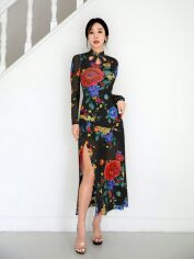 Акція на Плаття вечірнє довге осіннє жіноче SHEIN GD-00163938 XS Чорне від Rozetka