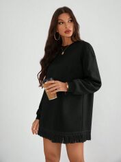 Акція на Світшот жіночий SHEIN GD-00169636 S Чорний від Rozetka