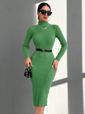 Акція на Плаття в'язане міді зимове жіноче SHEIN GD-00156605 One Size М'ятне від Rozetka
