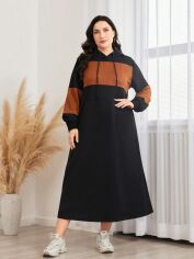 Акція на Плаття довге осіннє жіноче SHEIN GD-00161009 2XL Різнокольорове від Rozetka