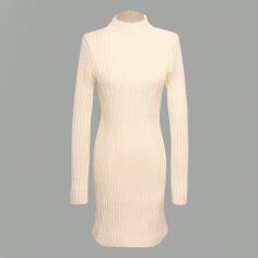 Акція на Сукня жіноча SHEIN GD-00106298 XS Кремова від Rozetka