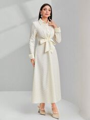 Акція на Сукня жіноча SHEIN GD-00145867 M Молочна від Rozetka
