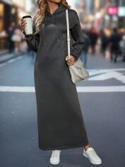 Акція на Сукня жіноча SHEIN GD-00167999 M Графітова від Rozetka