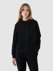 Акція на Толстовка на блискавці з капюшоном жіноча 4F 4FWMM00TSWSF1763-20S XL Чорна від Rozetka