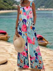 Акція на Комбінезон жіночий SHEIN GD-00131872 XS Блакитний від Rozetka