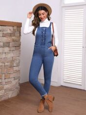 Акція на Комбінезон жіночий SHEIN GD-00156292 S Синій від Rozetka
