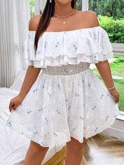 Акція на Комбінезон жіночий SHEIN GD-00137407 XL Білий від Rozetka