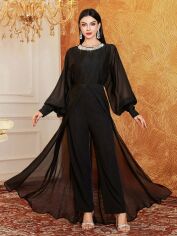 Акція на Комбінезон жіночий SHEIN GD-00115019 XL Чорний від Rozetka