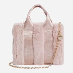 Акція на Сумка крос-боді через плече жіноча маленька Guess 691350191 Рожева від Rozetka