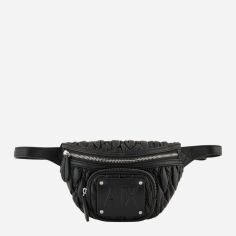 Акція на Сумка на пояс бананка жіноча Armani Exchange 744187272 Чорна від Rozetka