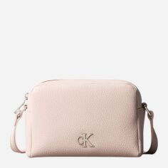 Акція на Сумка крос-боді через плече жіноча маленька Calvin Klein 345866928 Молочна від Rozetka
