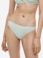 Акція на Нижня частина купальника жіноча H&M XAZ443529RQHW 42 Біла/Зелена від Rozetka