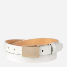 Акція на Ремінь жіночий з натуральної шкіри Calvin Klein 10673564 XL (120 см) Світло-сірий від Rozetka