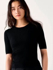 Акція на Джемпер жіночий Uniqlo 710941004 2XL Чорний від Rozetka