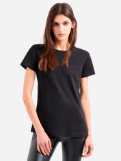 Акція на Футболка бавовняна жіноча Armani Exchange 25756296 XL Чорна від Rozetka