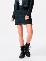 Акція на Спідниця міні осіння пряма жіноча Uniqlo 368782348 XL Синя від Rozetka