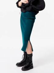 Акція на Спідниця міні осіння пряма жіноча Uniqlo 583227558 M Зелена від Rozetka