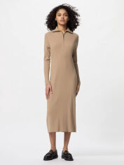 Акція на Сукня міді осіння жіноча Uniqlo 495829392 XL Бежева від Rozetka