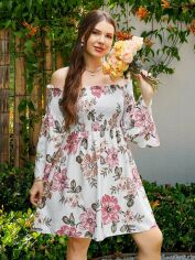 Акція на Сукня міді літня жіноча SHEIN GD-00168524 XL Біла від Rozetka