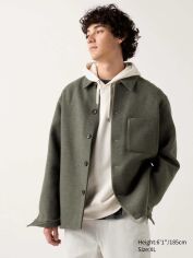 Акція на Сорочка тепла чоловіча Uniqlo 74314211 M Зелена від Rozetka