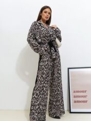 Акція на Костюм жіночий ISSA PLUS 14536A M Коричневий від Rozetka