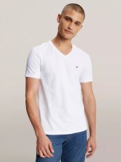 Акція на Футболка бавовняна довга чоловіча Tommy Hilfiger 565025737 3XL Біла від Rozetka