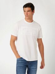 Акція на Футболка бавовняна довга чоловіча Guess 602683848 2XL Біла від Rozetka