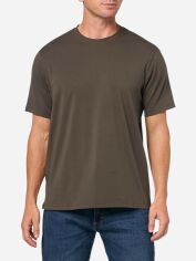 Акція на Футболка бавовняна довга чоловіча Armani Exchange 174966668 XL Зелена від Rozetka