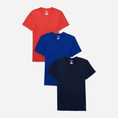 Акція на Набір футболок бавовняних довгих чоловічих Ralph Lauren 463913276 XL 3 шт Різні кольори від Rozetka