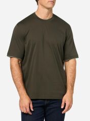 Акція на Футболка бавовняна довга чоловіча Armani Exchange 914133344 XL Зелена від Rozetka