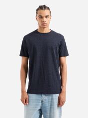 Акція на Футболка бавовняна довга чоловіча Armani Exchange 375892273 M Синя від Rozetka