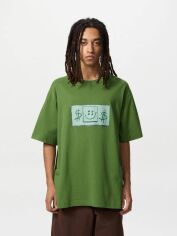 Акція на Футболка бавовняна довга чоловіча Uniqlo 36889834 XS Зелена від Rozetka