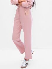 Акція на Спортивні штани на флісі жіночі GAP 587144076 2XL Рожеві від Rozetka