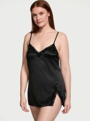 Акція на Нічна сорочка жіноча великого розміру Victoria's Secret 282780369 XL Чорна від Rozetka
