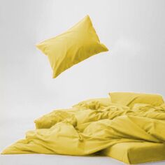 Акція на Комплект постільної білизни Mirson King Size 220х240 см 002 Sun-colored Soft Touch of Satin від Rozetka