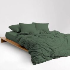 Акція на Підковдра MirSon Soft Touch of Satin 009 Forest green 143х210 см від Rozetka
