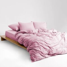 Акція на Простирадло MirSon Soft Touch of Satin 003 Rose 150х220 см від Rozetka