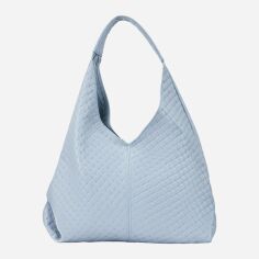 Акція на Сумка хобо жіноча з натуральної шкіри велика Regina Notte Shopper 3948 Блакитна від Rozetka